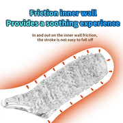 Silicone Penis Cock Rings Delay Ejaculation Penis Magnify Condoms Dick Sleeve Glans Cover Enlargement Sex Toys For Men Reusable
