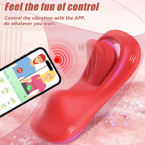 Wearable Vibrator Wireless Vibrator Tongue Mini Vibrator With 9 Vibration Modes Adult Toy  For Women Panties Clitoral Stimulator