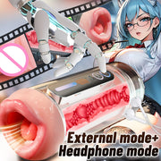 Adult Toys for Men Automatic Male Masturbator Cup Pocket Vagina Pussy Prostate Massager 2 In 1 Sex Machine Male Sex Toys