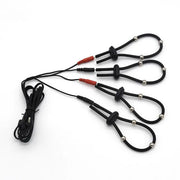Electroshock Defensa Estim Electro Electric Shock Penis Plug Cock Rings Chastity Cage Anal Plug Nipple Clamps E-stim Bdsm Toys