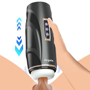 Upgraded  Automatic Thrusting Sucking Male Masturbators 3D Realistic Textured Blowjob Toy Pocket Pussy Stroker Sex Toys for Men