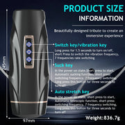 Upgraded  Automatic Thrusting Sucking Male Masturbators 3D Realistic Textured Blowjob Toy Pocket Pussy Stroker Sex Toys for Men