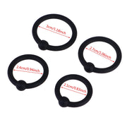 4Pcs/Pack Male Flexible Stay Donuts Cock Rings Silicone Time Delay Ring Cock Rings Adult Products