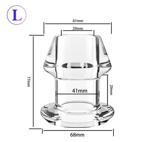 5 Sizes Anal Plug Dilator Hollow Butt Plugs Tunnel Cleaning Expansion Masturbator Shower Enema Prostate Massager Intimate Goods