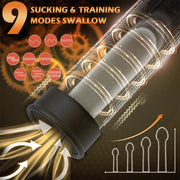 Automatic Electric Penis Vacuum Pump with 9 Suction Levels Thicken Penis Enlargement Enhance Sex Toy Masturbators for Men