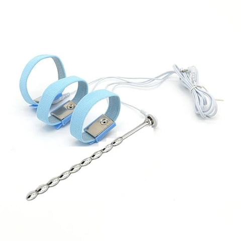 Electroshock Defensa Estim Electro Electric Shock Penis Plug Cock Rings Chastity Cage Anal Plug Nipple Clamps E-stim Bdsm Toys