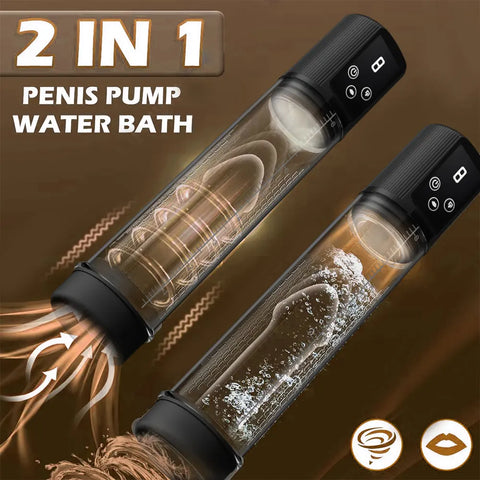 Automatic Electric Penis Vacuum Pump with 9 Suction Levels Thicken Penis Enlargement Enhance Sex Toy Masturbators for Men