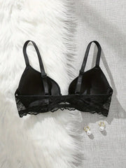 Lingerie female front buckle beautiful breast sexy lace splicing hundred comfortable gathered bra
