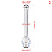 Stainless Steel Bidet Faucets Rushed Anal Douche Portable Shower Cleaning Enemator Enema Metal Anal Cleaner Butt Plugs Tap