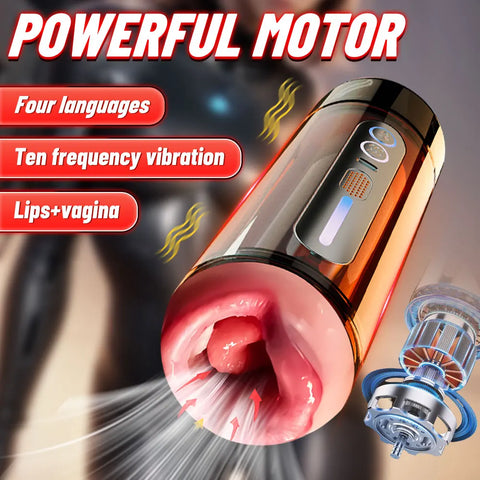 Automatic Male Masturbator Cup Sex Toys Sexy Voice Blowjob Vaginal Penetration Pocket Pussy Masturbator Toy Adults Goods for Man
