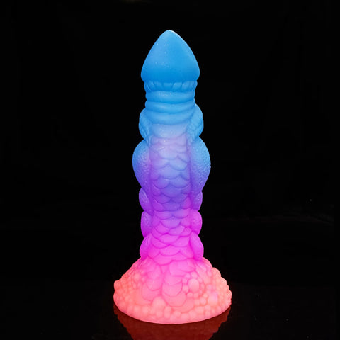 Silicone Realistic Dildo Luminous Monster Dildo Deep Anal Plug Explore Prostate Massage Anal Dildo Butt Plug Anal Toys Sexshop