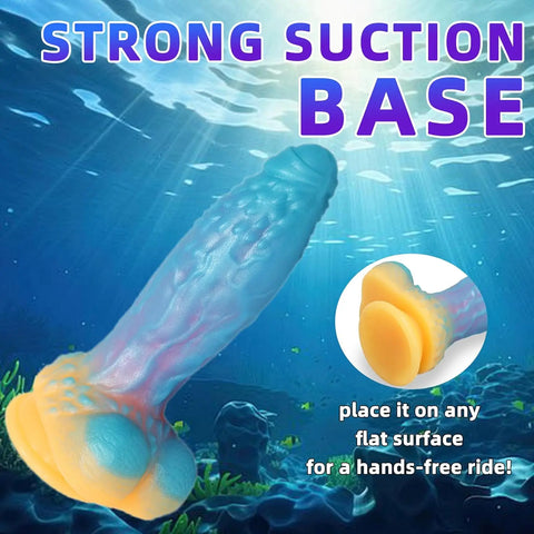 Luminous Fantasy Dildo Silicone Anal Monster Dildo Huge Thick Long Realistic Dragon Dildo Giant Soft Suction for Women Flexible