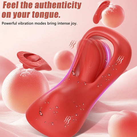 Wearable Vibrator Wireless Vibrator Tongue Mini Vibrator With 9 Vibration Modes Adult Toy  For Women Panties Clitoral Stimulator