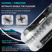 Upgraded  Automatic Thrusting Sucking Male Masturbators 3D Realistic Textured Blowjob Toy Pocket Pussy Stroker Sex Toys for Men