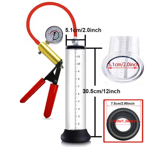 Electric Acrylic Penis Pump Vacuum Pump For Penis Male Penis Enlargement Pump  Penile Training Extender Cock Dick Pump For Men