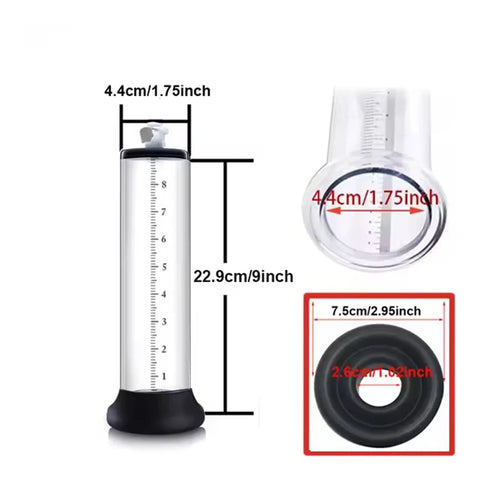 Electric Acrylic Penis Pump Vacuum Pump For Penis Male Penis Enlargement Pump  Penile Training Extender Cock Dick Pump For Men