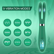 Sex Toys Clitoral Vibrator Dildo with Rabbits Ears, Women Vibrator G Spot Vibrator with 9 Vibration Modes, Clit Stimulator Adult