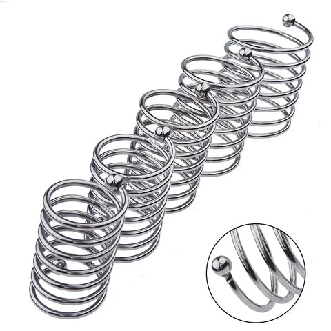 Male Penis Ring Delay Ejaculation Stainless Steel Penis Dildo Ring Cock Rings Woman Vaginal Dilator Speculum Glans Stimulator
