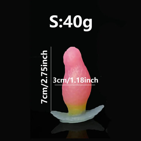 WOYE Liquid Silicone Strawberry Anal Plug Butt Plugs Masturbator Posterior Enlargement Anal Dilators Adult Toys For Men/Women