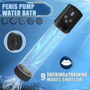 Automatic Electric Penis Vacuum Pump with 9 Suction Levels Thicken Penis Enlargement Enhance Sex Toy Masturbators for Men
