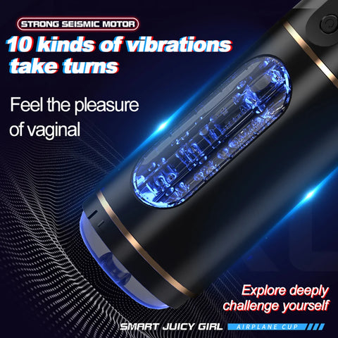 Automatic Male Masturbator Cup Sucking Vibrating Masturbation Machine Vagina Pusssy Blowjob Vibration Toys for Man Adults 18