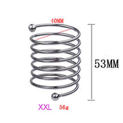 Male Penis Ring Delay Ejaculation Stainless Steel Penis Dildo Ring Cock Rings Woman Vaginal Dilator Speculum Glans Stimulator