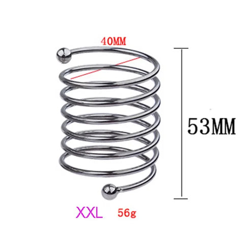 Male Penis Ring Delay Ejaculation Stainless Steel Penis Dildo Ring Cock Rings Woman Vaginal Dilator Speculum Glans Stimulator