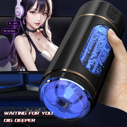Automatic Male Masturbator Cup Control Pocket Pussy Vibration Blowjob Pussy Vagina Masturbation For Men Adult Sex Machine Toy