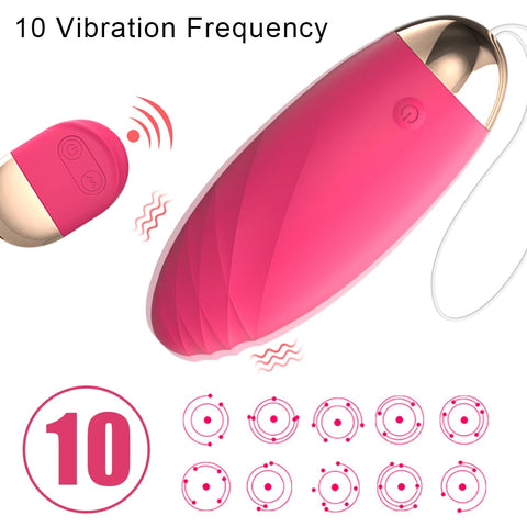 Remote Control Body Massager Wireless Jump Egg Vibrator Egg Clitoris Stimulator 10 Modes Vibrator Mini Bullet Vibrator For Women