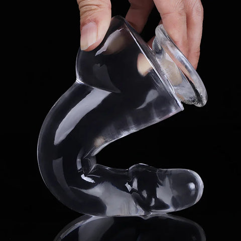 Crystal Simulation Dildo 4size Realistic Dildo For Woman Big Penis Dildo Can Strapon Suction Cup Dildo Transparent Dick Buttplug