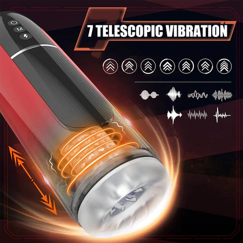 Automatic Masturbator for Men Telescopic Blowjob Machine Male Masturbation Goods Masturbate Toys IPX7 Waterproof Adult Supplies