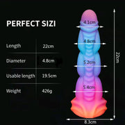 Silicone Realistic Dildo Luminous Monster Dildo Deep Anal Plug Explore Prostate Massage Anal Dildo Butt Plug Anal Toys Sexshop