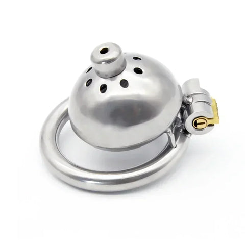 Male Chastity Cage With Stealth Lock Device 304 Steel Cock Rings Horse Eye Urethral Catheter Dilator Penis Plug Urethra Catheter