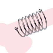 Male Penis Ring Delay Ejaculation Stainless Steel Penis Dildo Ring Cock Rings Woman Vaginal Dilator Speculum Glans Stimulator