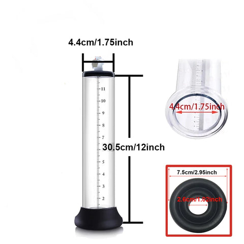 Electric Acrylic Penis Pump Vacuum Pump For Penis Male Penis Enlargement Pump  Penile Training Extender Cock Dick Pump For Men