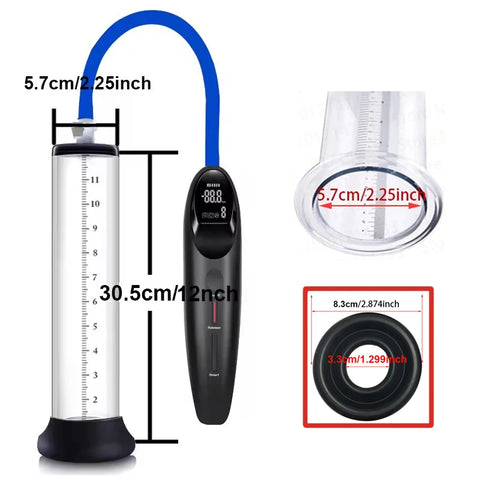 Electric Acrylic Penis Pump Vacuum Pump For Penis Male Penis Enlargement Pump  Penile Training Extender Cock Dick Pump For Men
