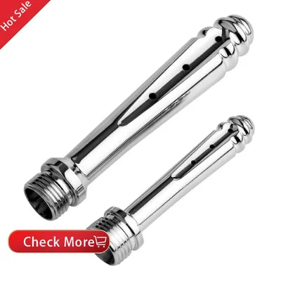 New Stainless Steel Metal Anal Cleaner Bidet Faucets Rushed Anal Douche Shower Cleaning Enemator Enema Butt Plugs Tap Adult