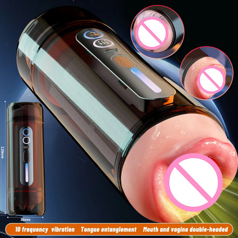 Adult Toys for Men Automatic Male Masturbator Cup Pocket Vagina Pussy Prostate Massager 2 In 1 Sex Machine Male Sex Toys