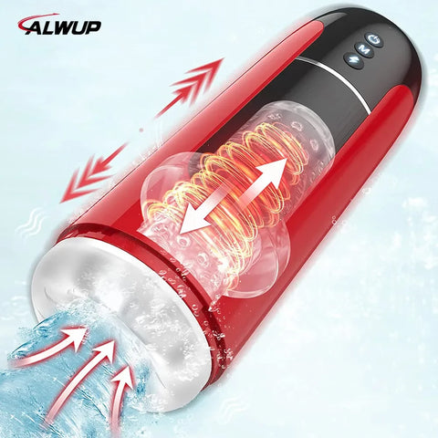 Automatic Masturbator for Men Telescopic Blowjob Machine Male Masturbation Goods Masturbate Toys IPX7 Waterproof Adult Supplies