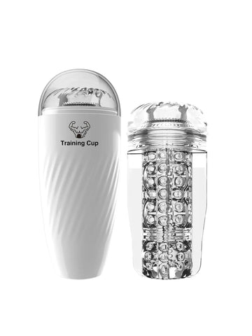 Male Masturbator Transparent Meat Vaginal Masturbation Adult Male Sex Toy Piston Manual Masturbator Cup Penis Massage Trainer