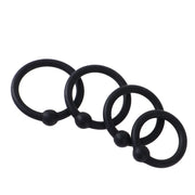 4Pcs/Pack Male Flexible Stay Donuts Cock Rings Silicone Time Delay Ring Cock Rings Adult Products