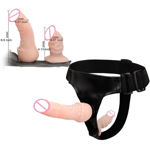 Strap On Realistic Double Dildo Pants For  Woman Men Couples Dildo Panties For Lesbian Gay Flesh purple Vibrator Dildo For Gay