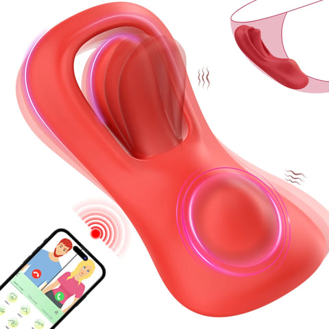 Wearable Vibrator Wireless Vibrator Tongue Mini Vibrator With 9 Vibration Modes Adult Toy  For Women Panties Clitoral Stimulator