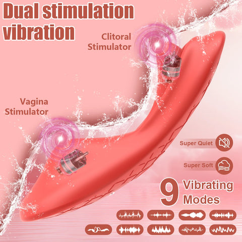 Wearable Vibrator Wireless Vibrator Tongue Mini Vibrator With 9 Vibration Modes Adult Toy  For Women Panties Clitoral Stimulator