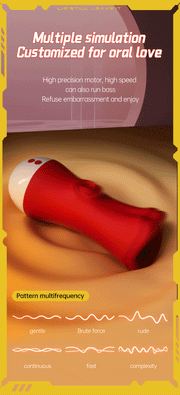 2 in 1 Male Tongue Licking Vibrator Deep Throat Male Glans Penis Training Cup Glans Stimulation Exercise Masturbators for Men
