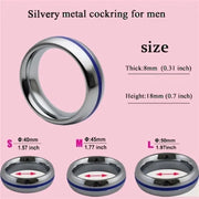 Metal Donuts Cock Rings Steel Cockring Penis Delay Ring Erection Rings for Men 40mm/45mm/50mm