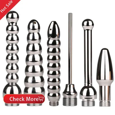 New Stainless Steel Metal Anal Cleaner Bidet Faucets Rushed Anal Douche Shower Cleaning Enemator Enema Butt Plugs Tap Adult
