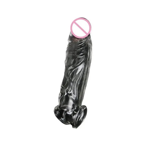 Condoms Silicone Penis Extender Enlargement Sleeves Delayed Ejaculation For Adults Intimate Goods Reusable Condom Cock Rings