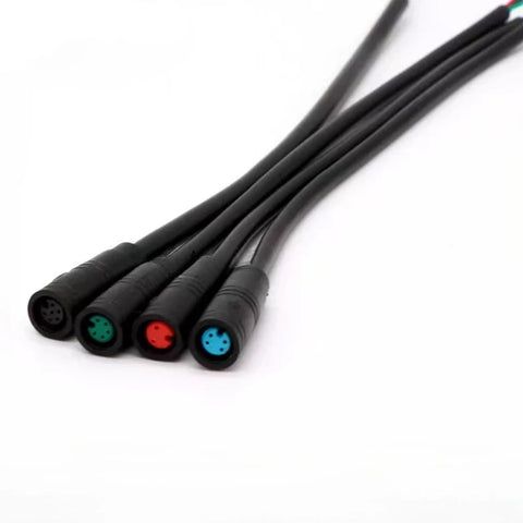 6mm M6 2 3 4 5  Pin male female Julet Electric bike Butt Plug Connector waterproof Scooter Brake Cable Pluger Signal Sensor