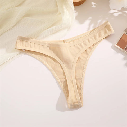 Seamless Cotton Panties Women's Sexy Thong G Breathable Lingerie Lingerie